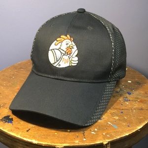 PDQ restaurant hat full 6 panel adjustable back strap cap